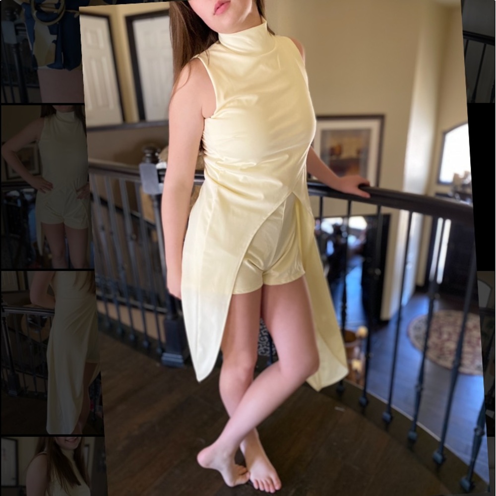 Onesie Turtleneck Shorts Romper